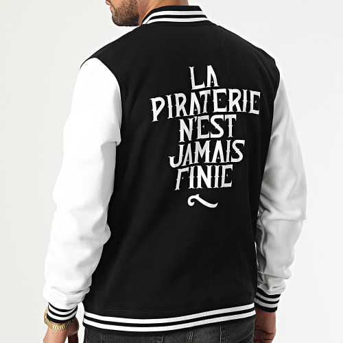 Veste Teddy LPNJF Noir Blanc