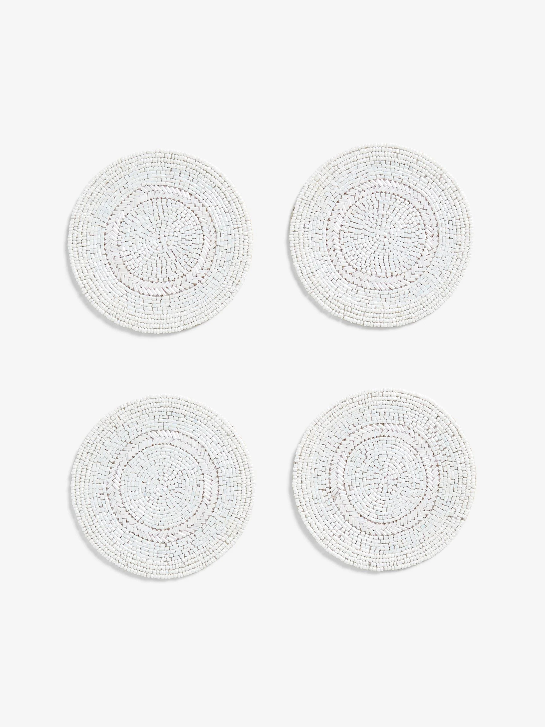 Set van 4 kralenonderzetters