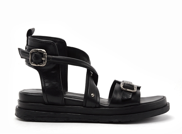 Rebecca white nu pieds plats femme x12 2 noir