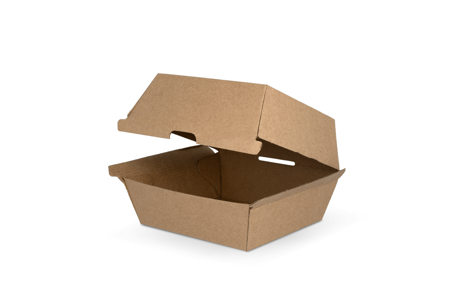 Hamburgerbakje Klein golfkarton kraft Bio