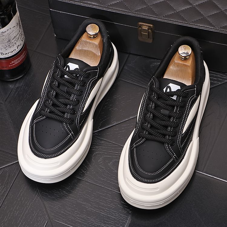 Mr Ozera - Platformsneakers met panelen