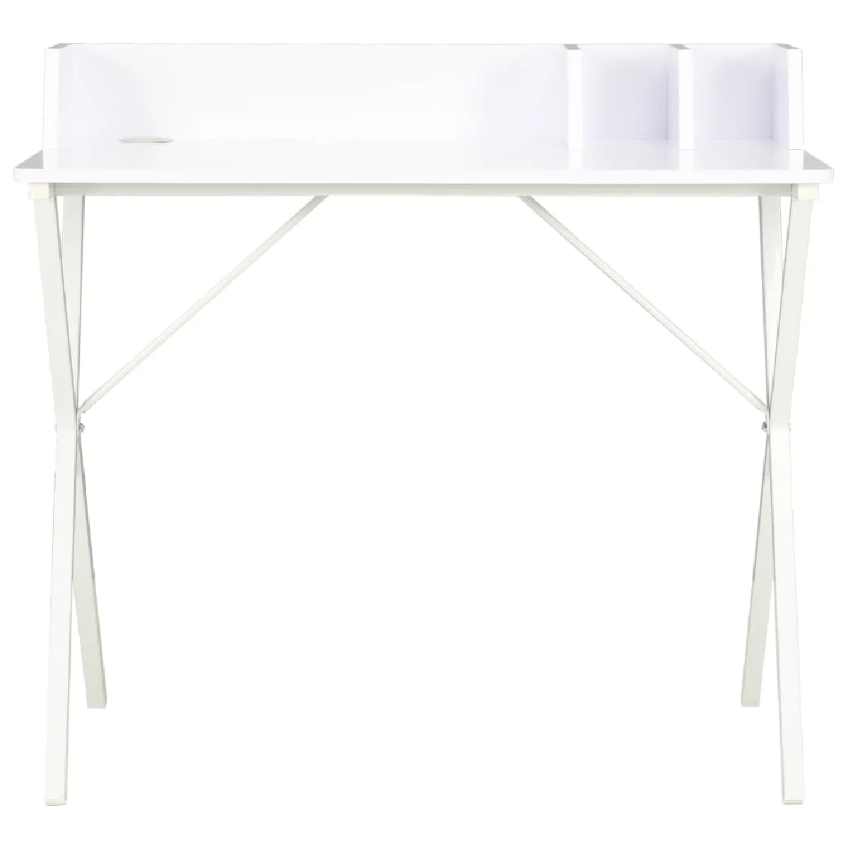 vidaXL Bureau Blanc 80x50x84