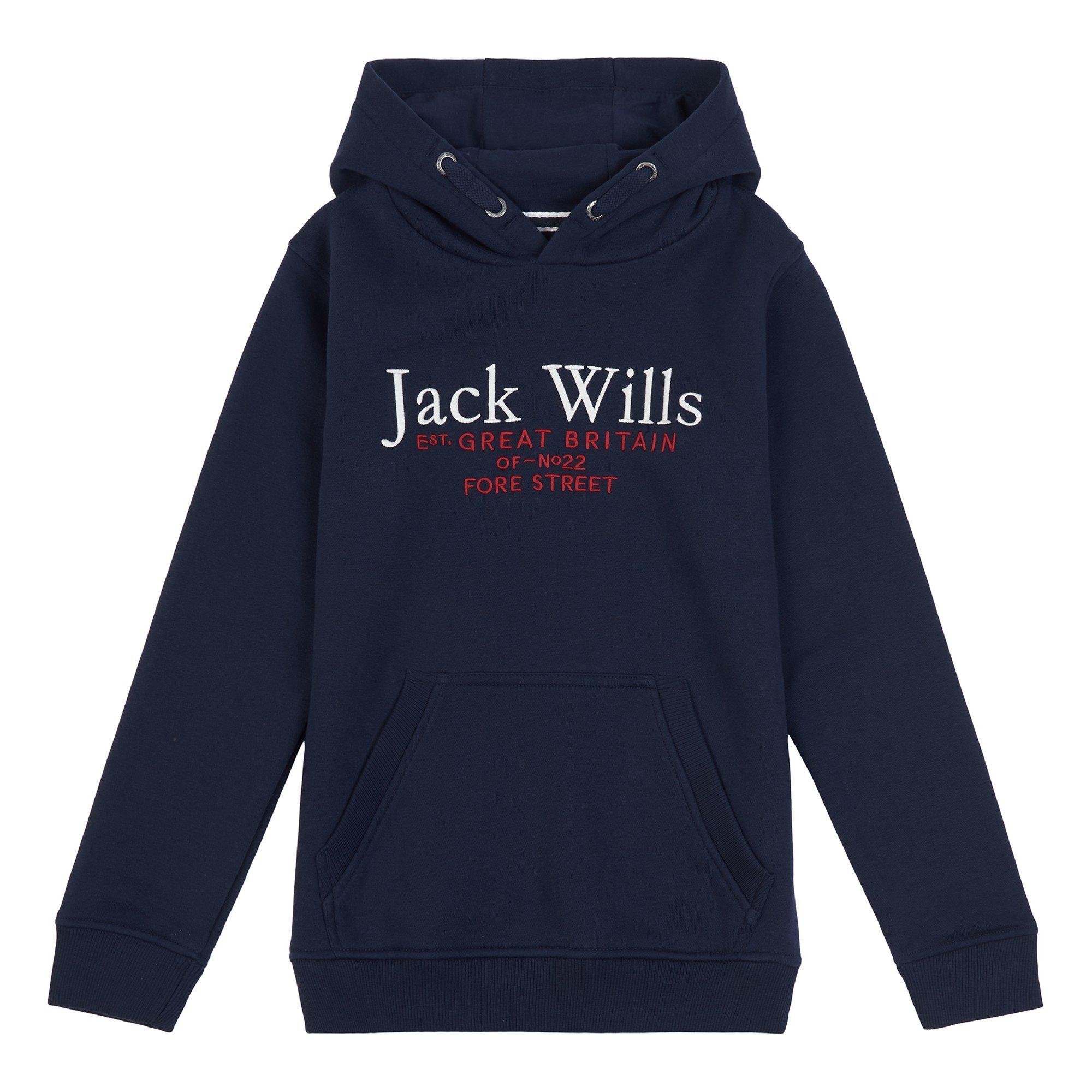 Jack Wills Kids Batsford Script Logo Hoodie