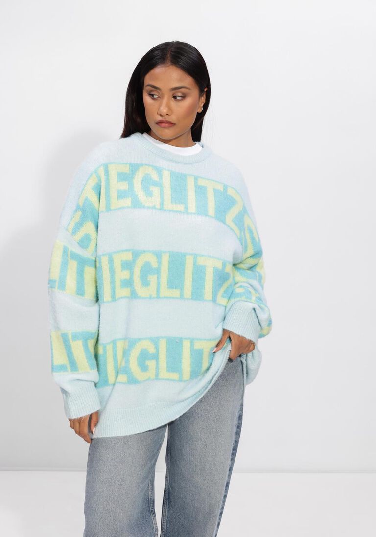 blauwe stieglitz truien/vesten keisha knitted sweater