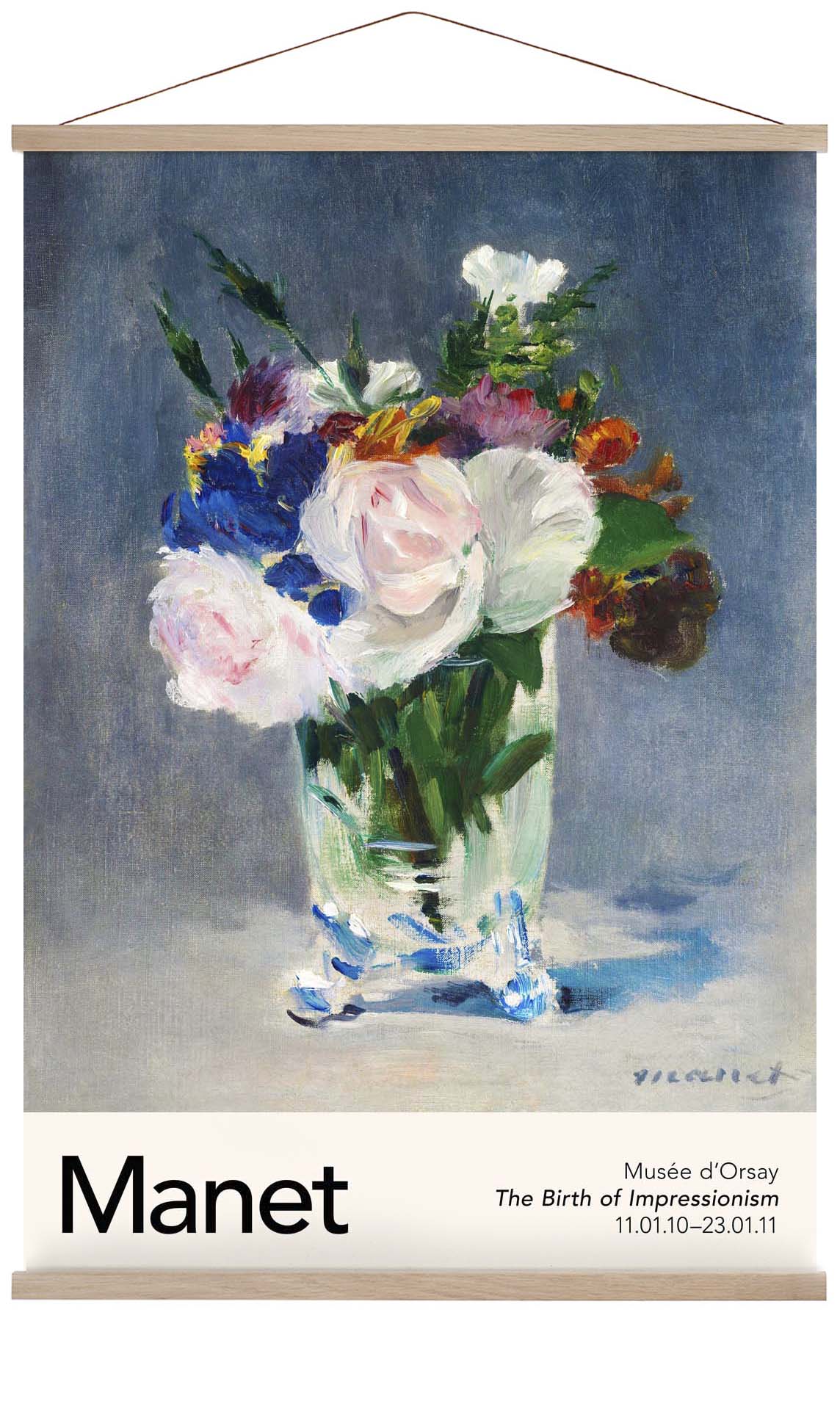 Blumen in einer Kristallvase von Manet Ausstellung