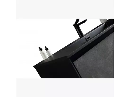 Ensemble de salle de bain 100 cm noir Aquasasso