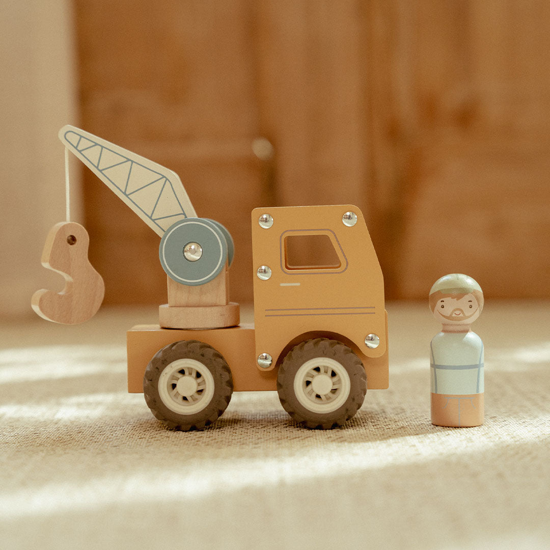 little dutch kraanwagen met kraanmachinist