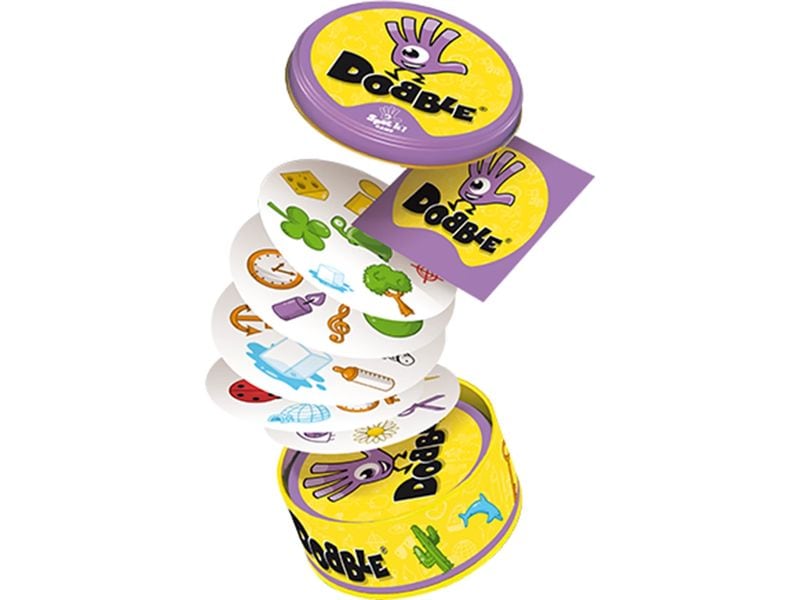 Asmodée Kartenspiel Dobble Eco-Sleeve Mehrsprachig Ein Spiel mit Geschwindigkeit, Aufmerksamkeit und Reflexen
