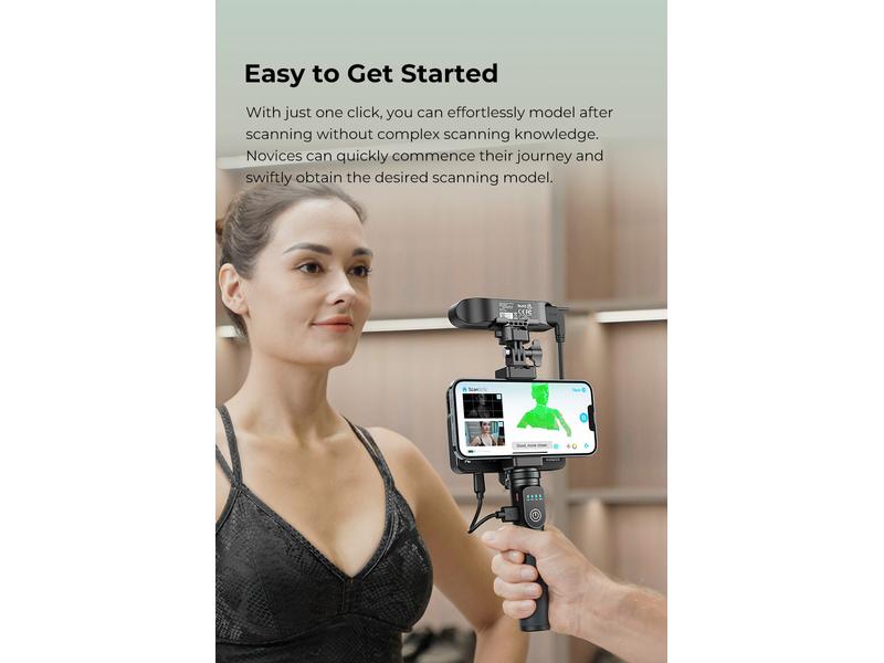 Creality 3D-Scanner CR-Scan Ferret Pro, WiFi Hochpräziser und kompakter 3D-Scanner, der mühelos Objekte mit einer Präzision von 0.1 mm erfasst