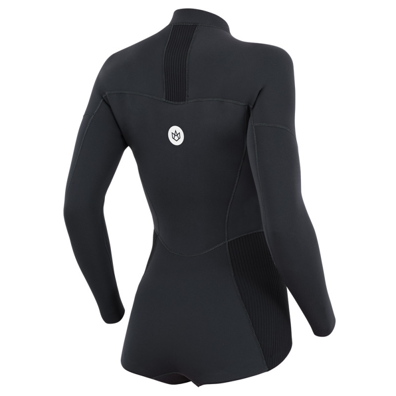 SHORTY FEMME MANERA BIKISUIT 2MM FRONTZIP NOIR
