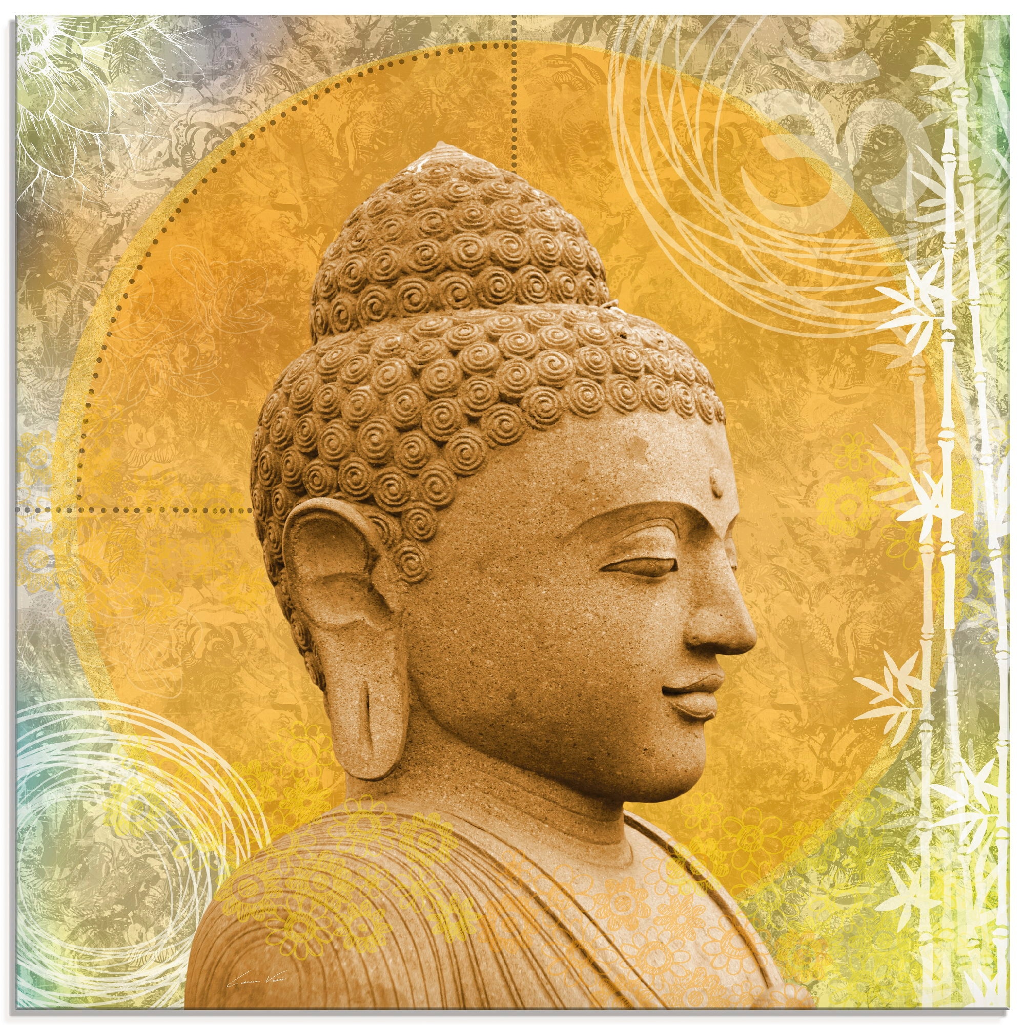 Artland Glasbild »Buddha II« Spa 1 Stk. tlg. in verschiedenen Grössen