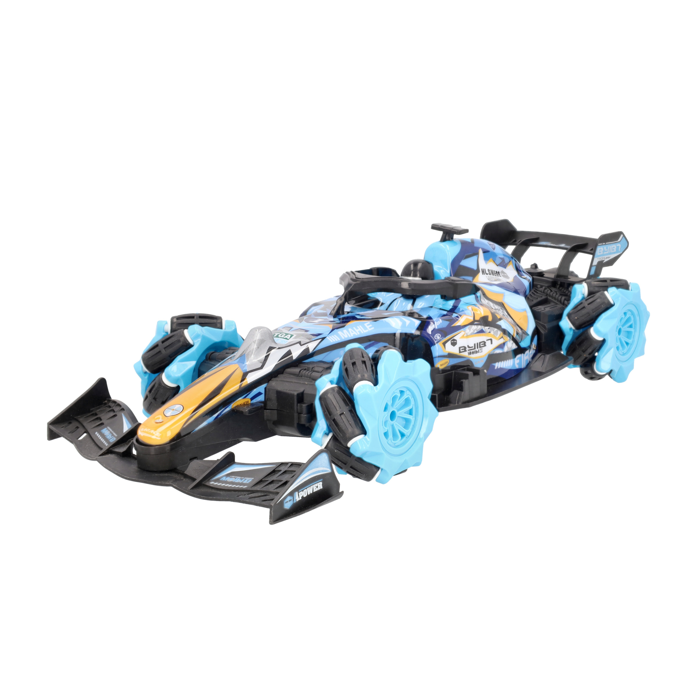(1:10) Ferngesteuertes 2.4GHz RC Spielzeug Auto Offroad F1 Drift Car mit 360° Drehung / LED Licht / Sprühnebel (Batteriebetrieben) - Assortiert