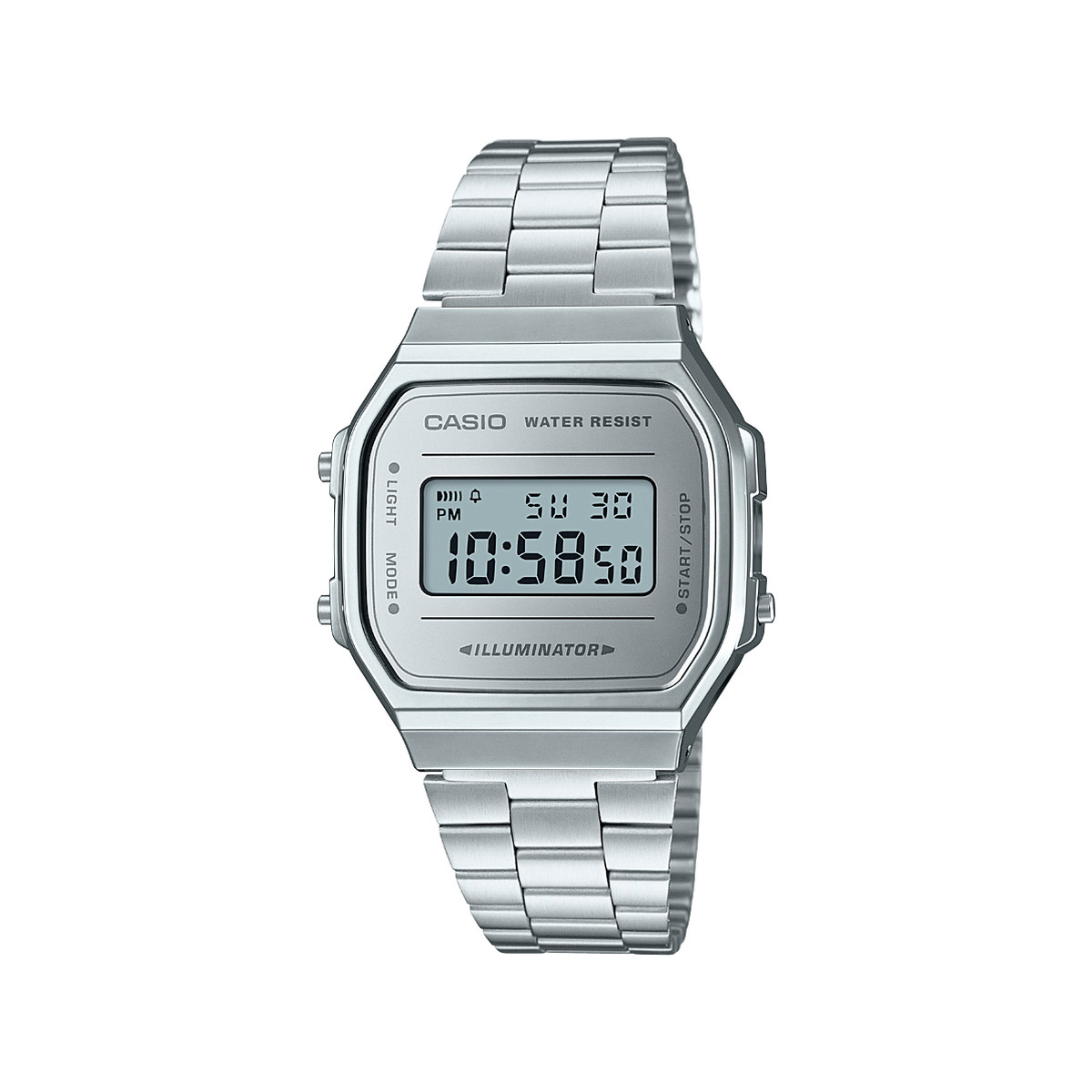 Montre Casio chrono mixte acier résine