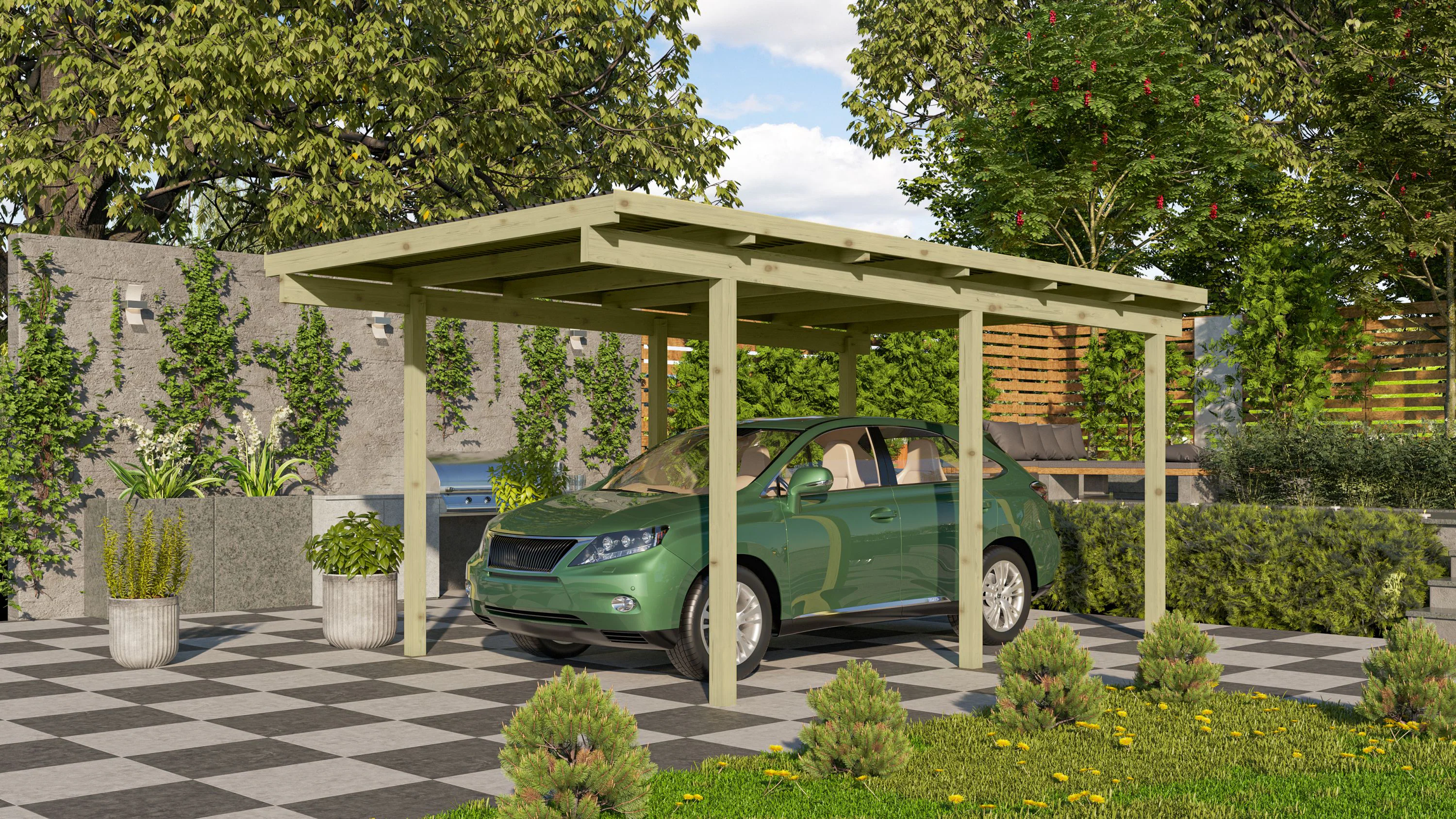 Karibu Einzelcarport