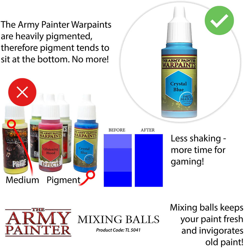 The Army Painter  Mixing balls    Der Schlüssel zu perfektem Farbmix