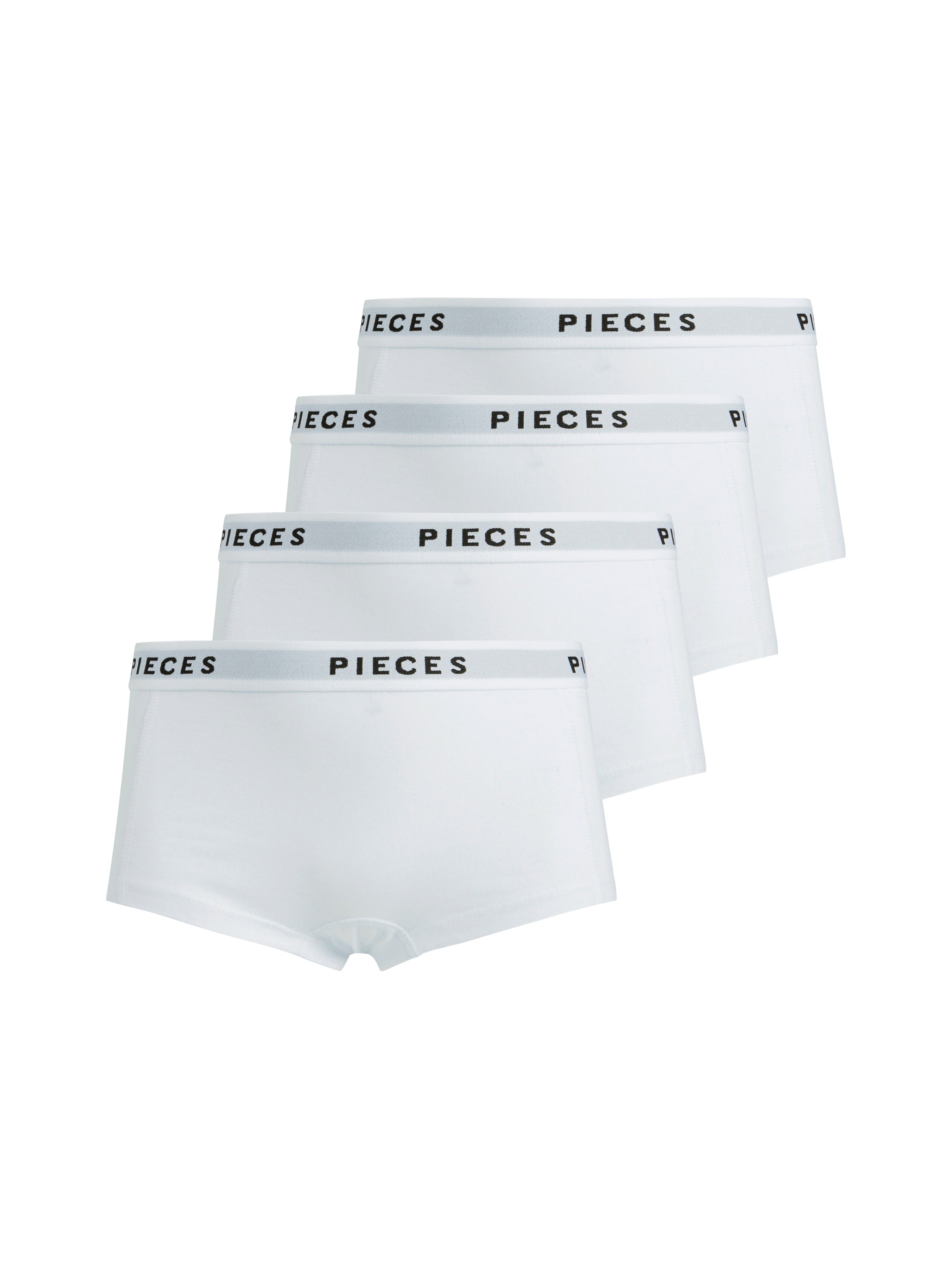 pieces Hipster »PCLOGO LADY 4 PACK SOLID NOOS BC«, 4 Stk.