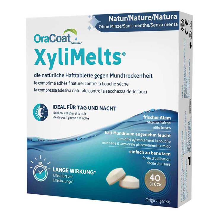 OraCoat XyliMelts® Hafttabletten Natur, 40 St