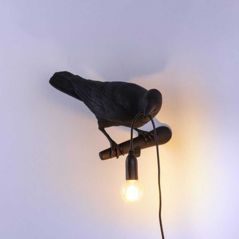 Seletti Bird Looking wandlamp rechts buiten wit