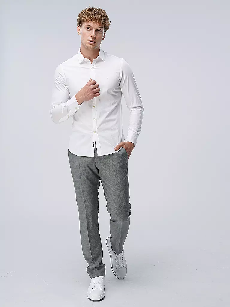 REPLAY Hemd Slim Fit weiss