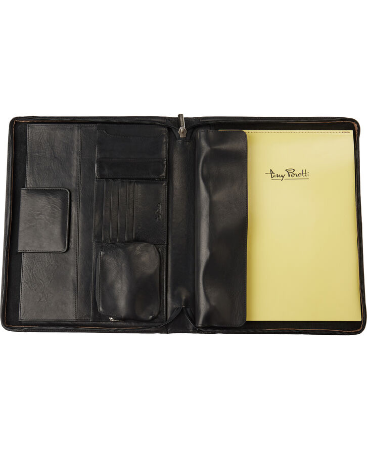 Tony Perotti Notepad A4 L Zip W/detach rings V2. 0 Black