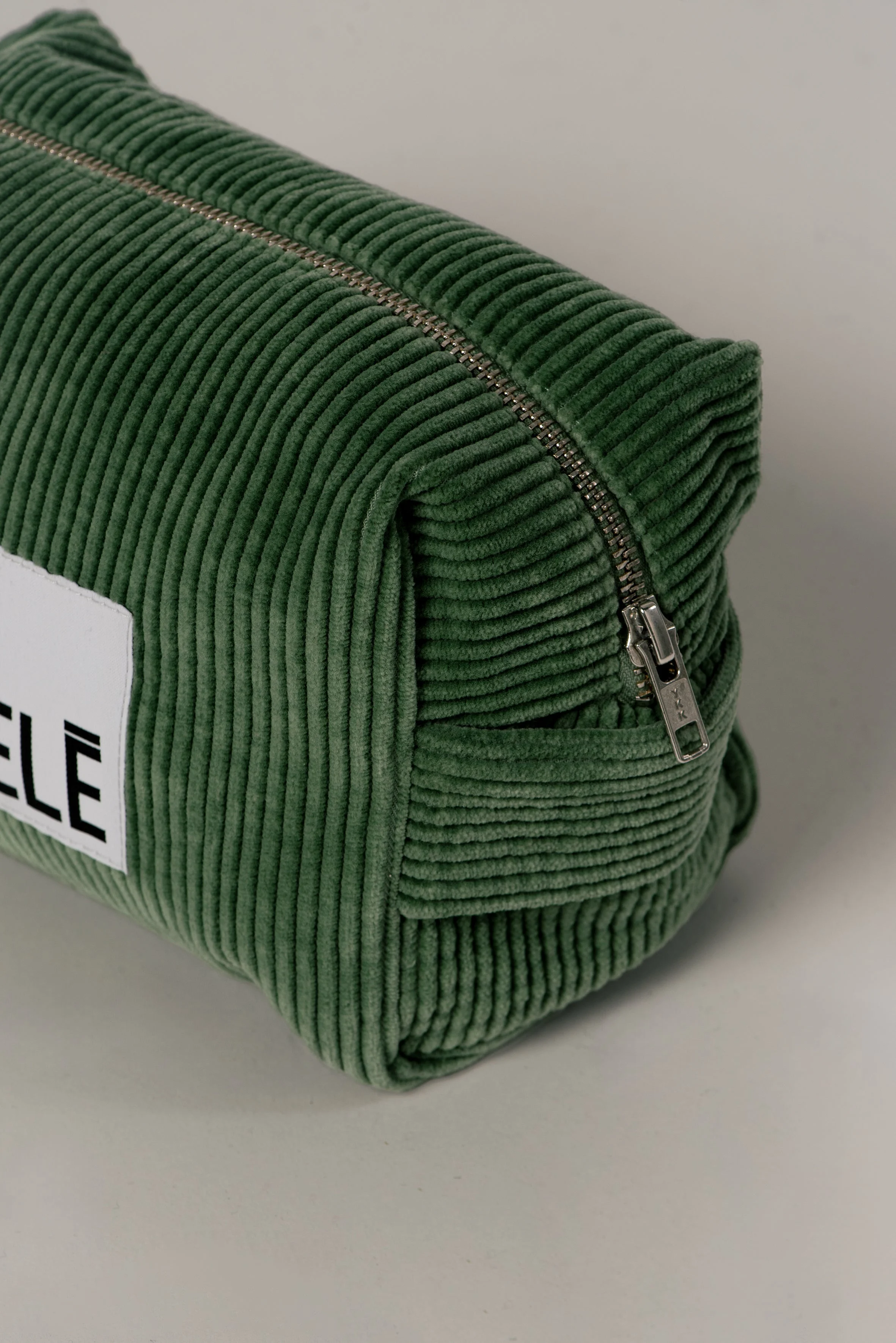 Trousse de toilette côtelé | Vert