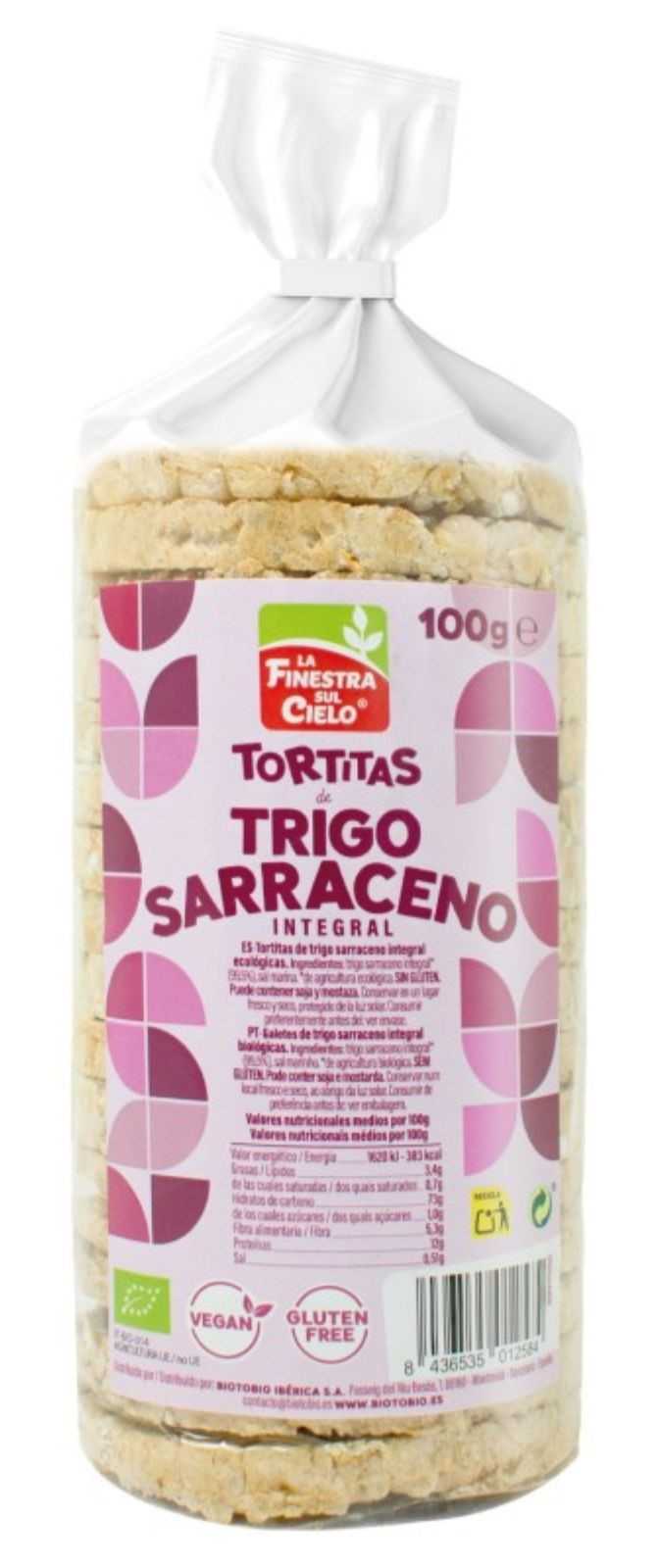 Tortilhas de Trigo Integral La finestra sul cielo 100g