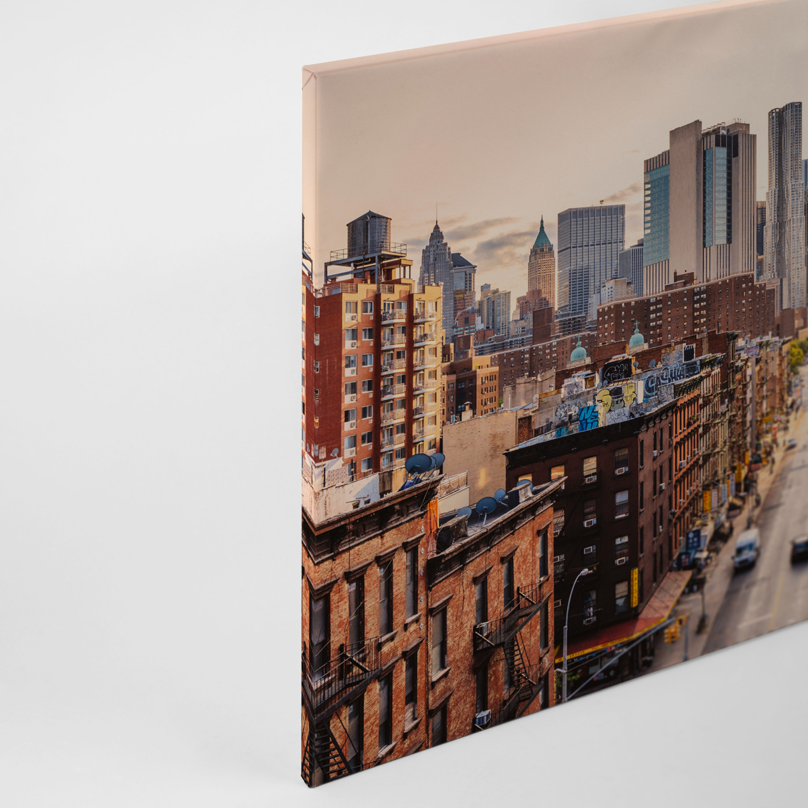 Leinwandbild NEW YORK - braun - 90x60 cm