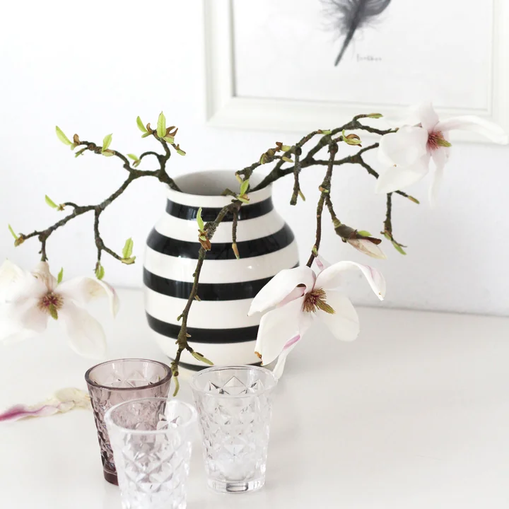 Kähler Design - Omaggio Vase H 31 cm, schwarz