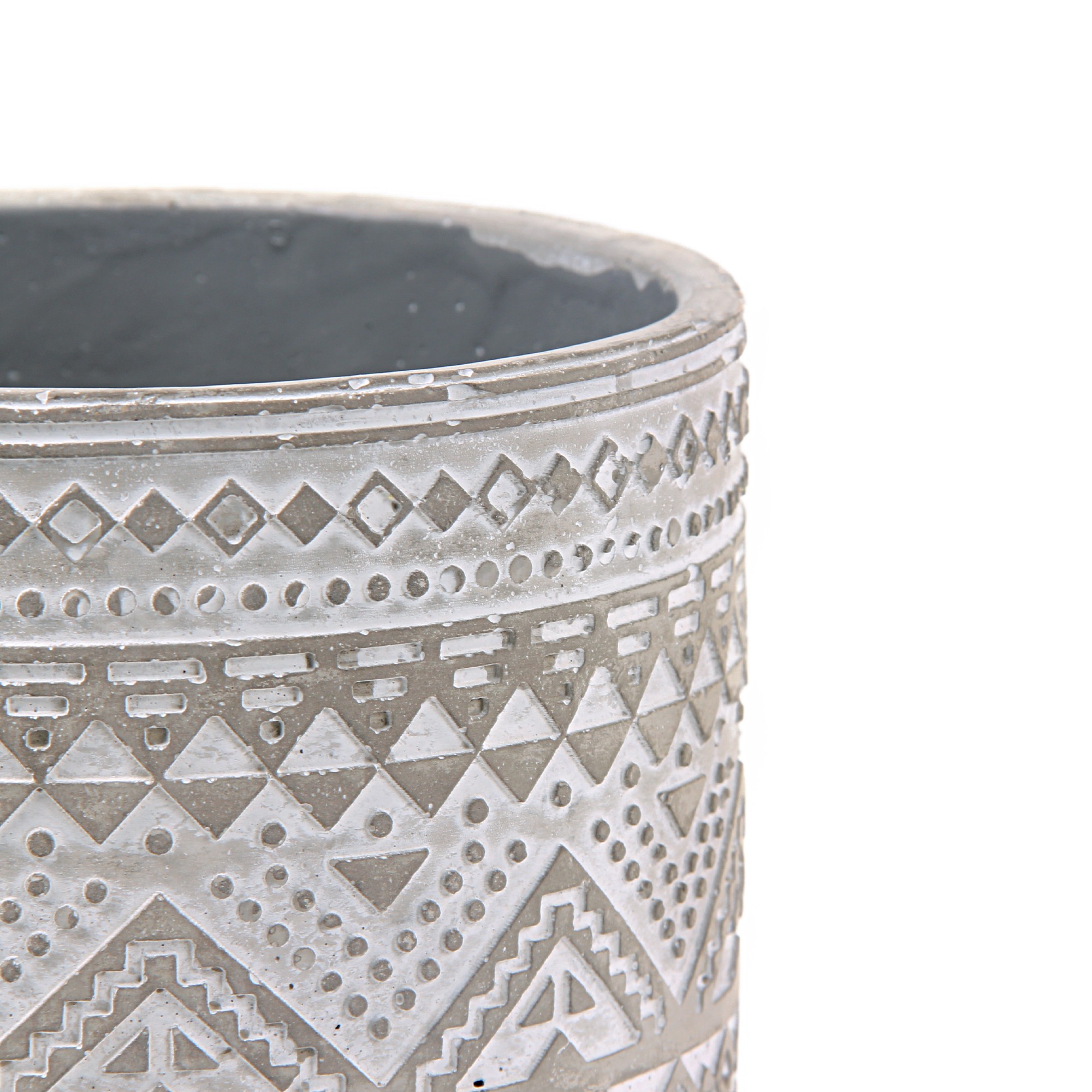 Zementtopf 'Maori', grau-weiß, Ø 16,5 cm, H 16 cm günstig bestellen