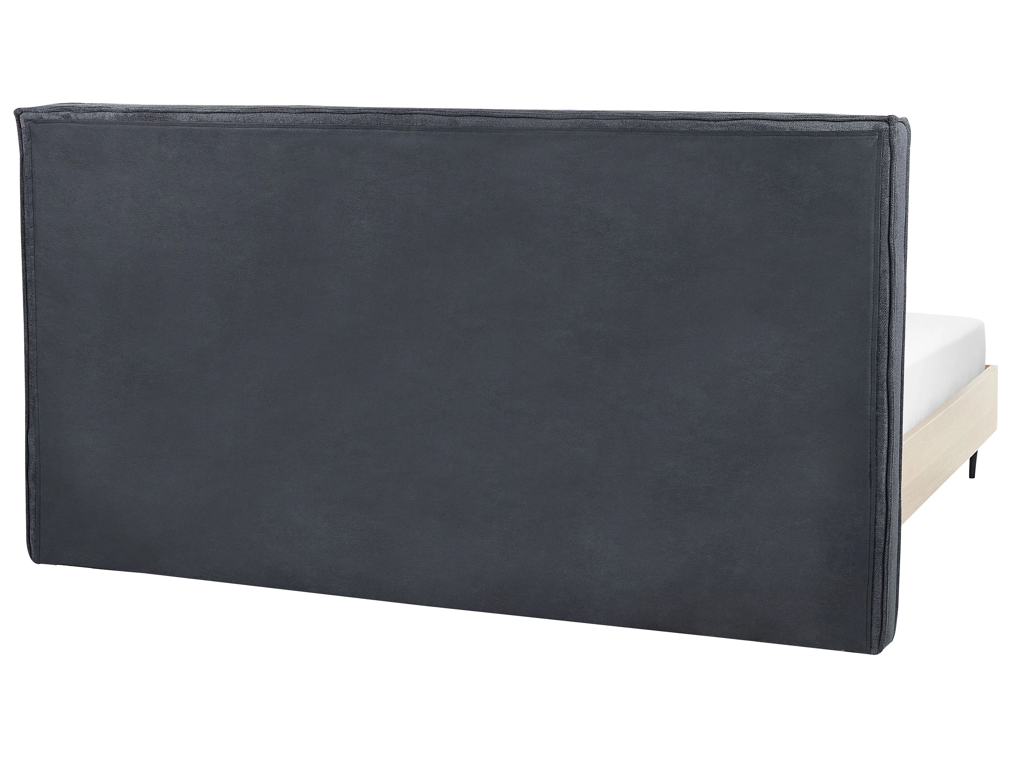 Bed Stof IZERNORE 180 x 200 cm Donkergrijs