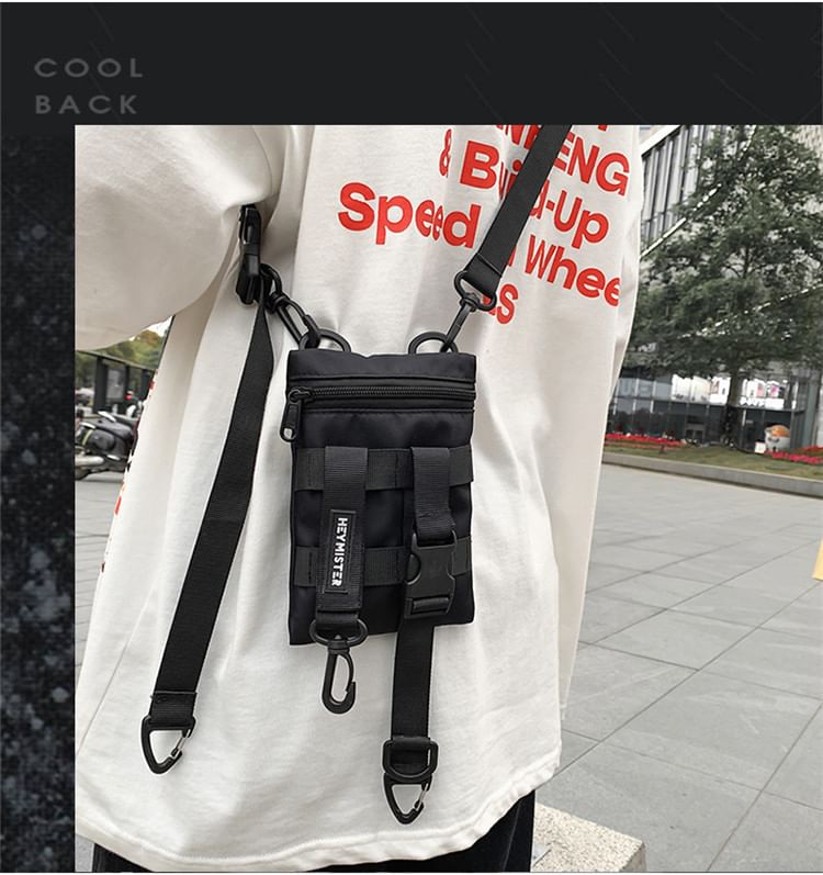Hikuozy - Nylon crossbodytas met gesppaneel