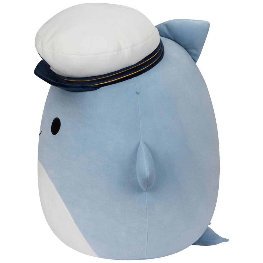 Original Squishmallows 50 cm Samir der Blauwal mit Matrosenhut