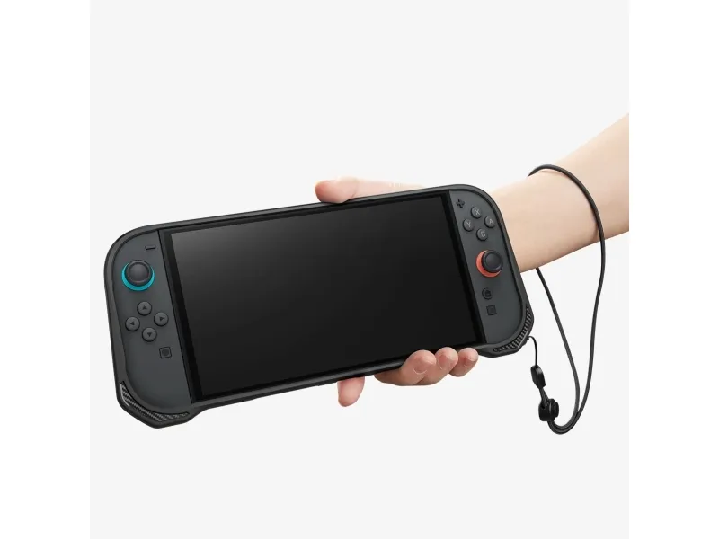 Spigen Rugged Armor, Cover, Nintendo, Sort, Termoplastisk polyurethan (TPU), Nintendo Switch, Stødsikker, Ridseresistent