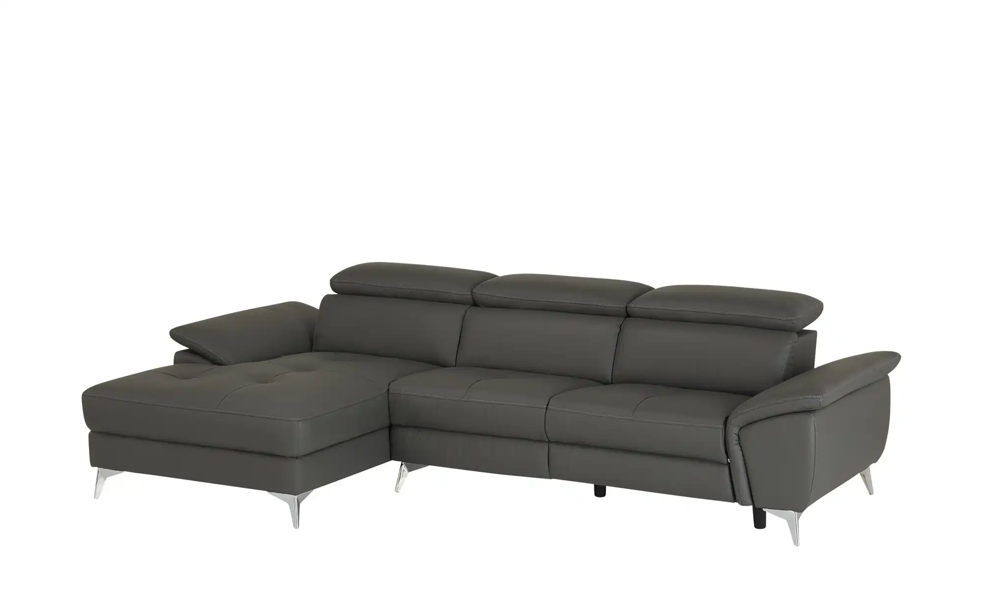 uno Leder-Ecksofa Danae klein