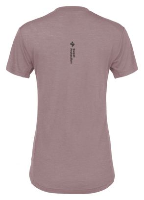 Maillot Manches Courtes Femme Sweet Protection Hunter Merino Rose