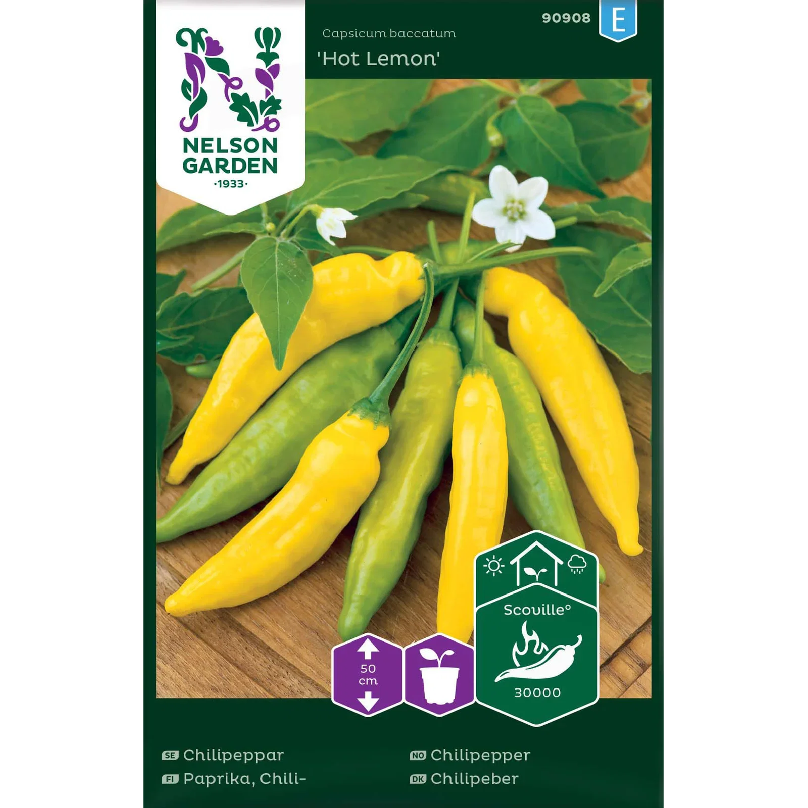 Capsicum baccatum 'Hot Lemon' Chilipepper 'Hot Lemon'