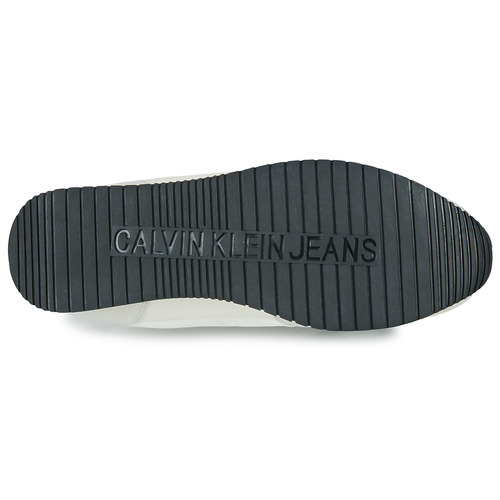 Calvin Klein Jeans - RUNNER SOCK LACEUP NY-LTH - Blanc / Rouge