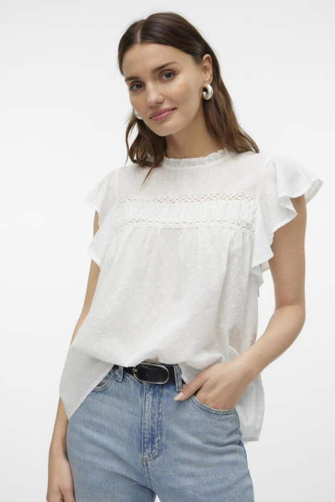 Vero Moda ecru dames t-shirt
