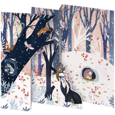 hollow tree tri fold box x5