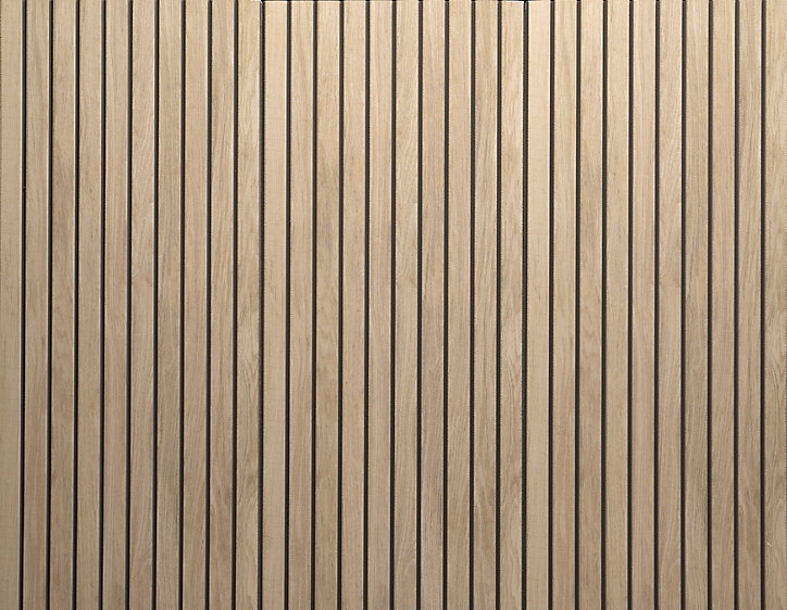 Plaquette de parement polystyrène intérieur effet lamelle bois