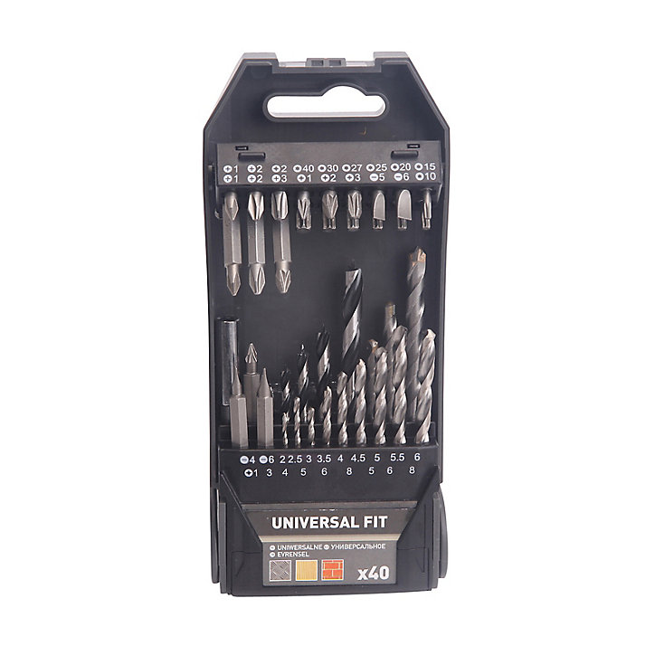 Coffret assortiment forets et embouts perçage vissage Universal (40pcs)