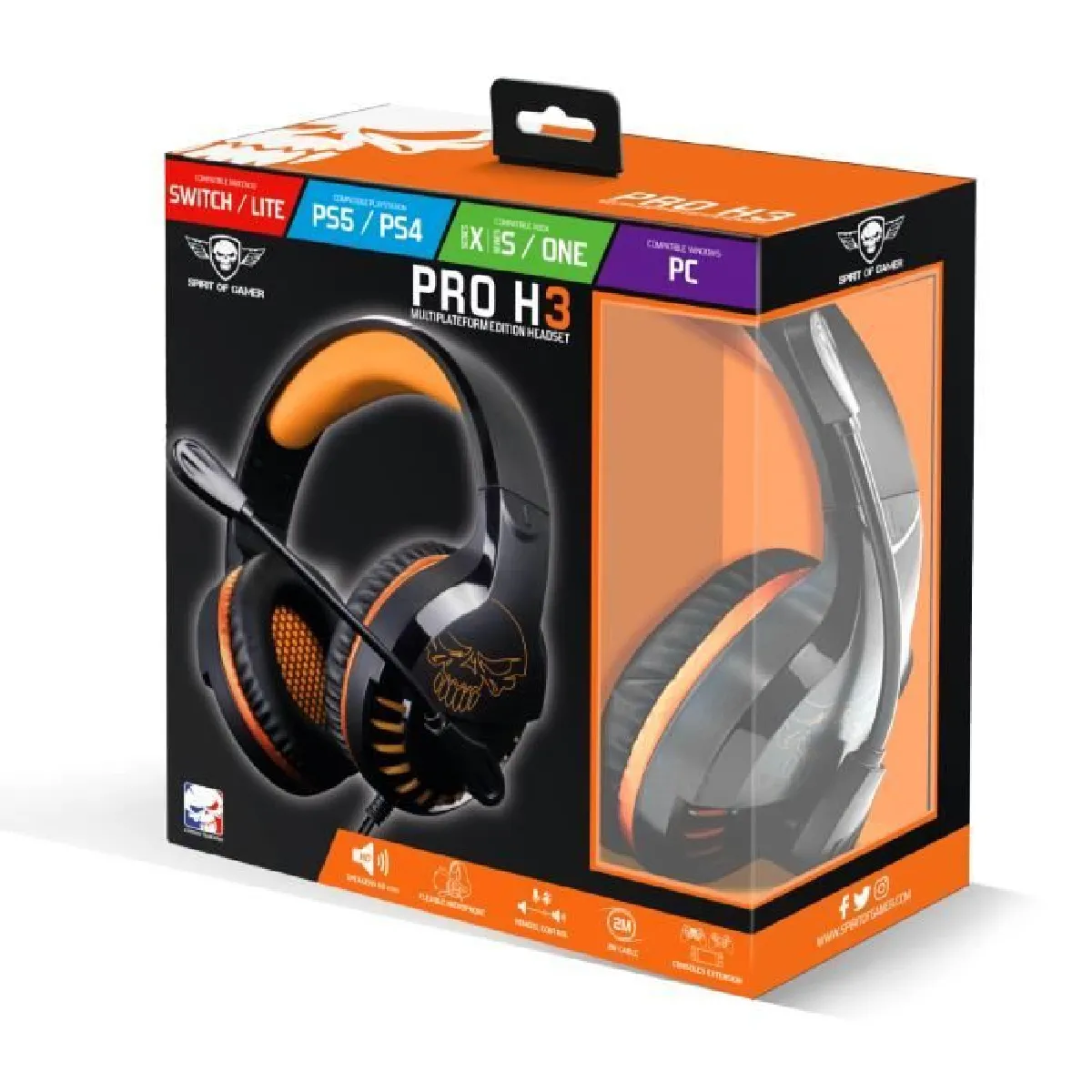 Spirit of Gamer Pack Casque PRO-H3 + Manette