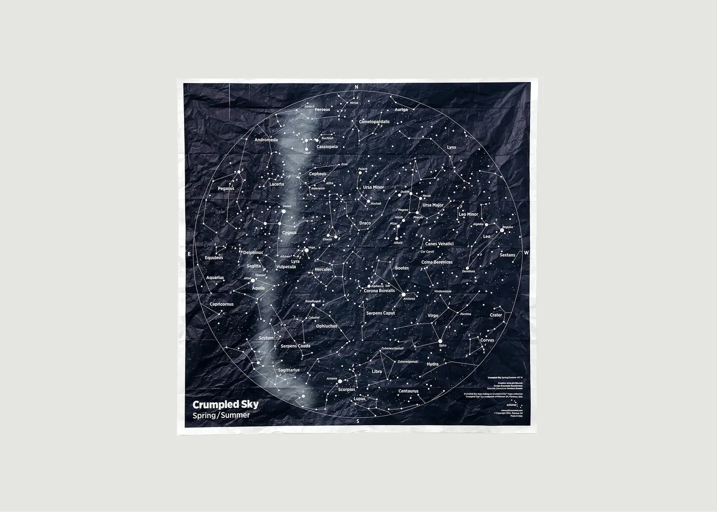 Carte du ciel mou printemps/été pour les rêveurs du ciel nocturne Palomar