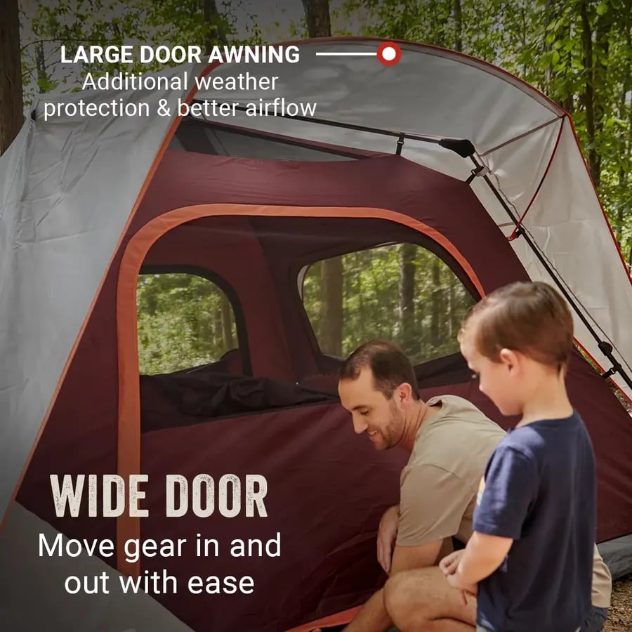 Skylodge&trade; 6-Person Instant Camping Tent, Blackberry