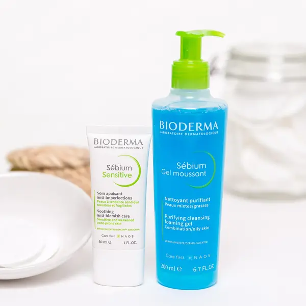 Bioderma Sébium Gel de Limpeza Espumante Purificante para Pele Mista a Oleosa 200ml