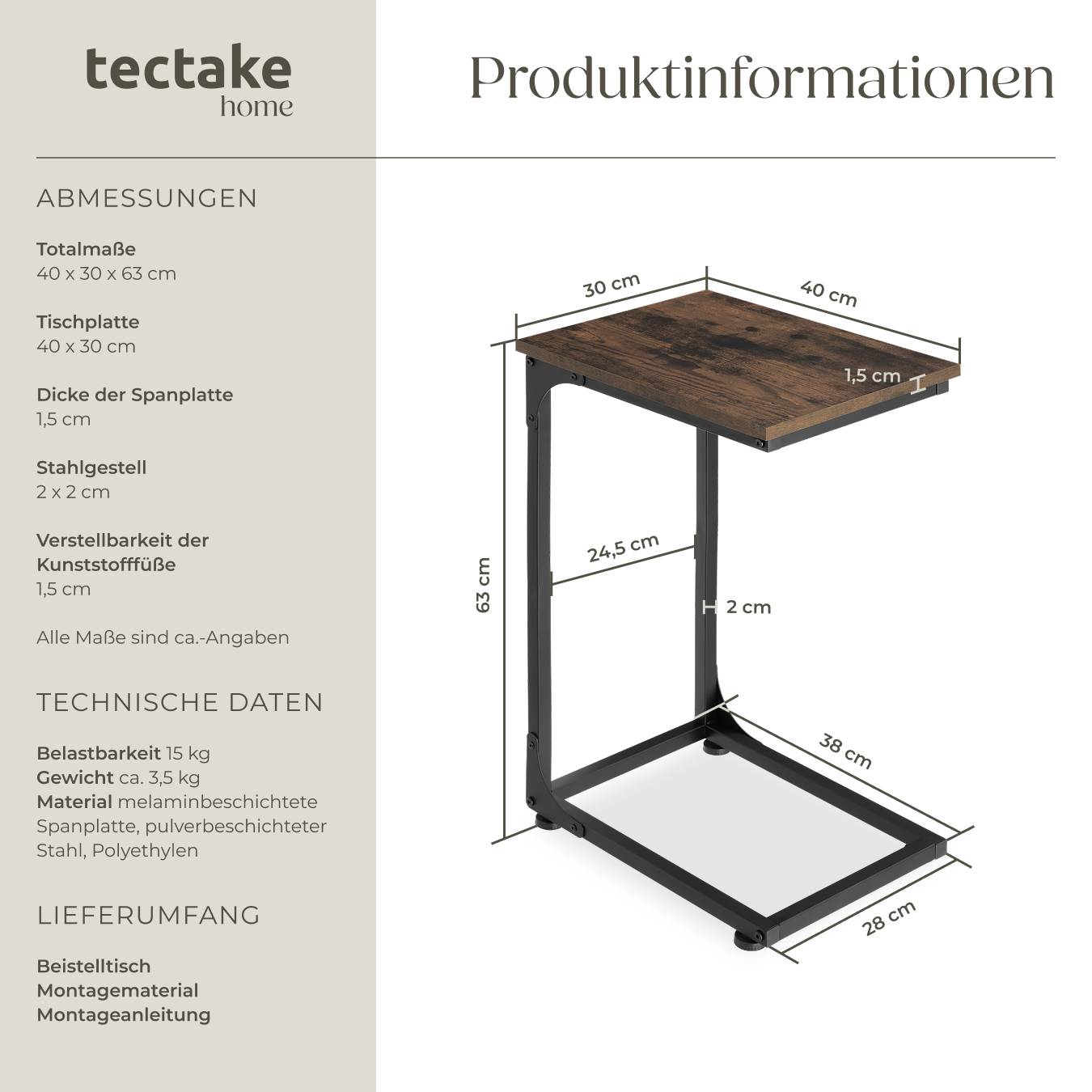 Beistelltisch Erie