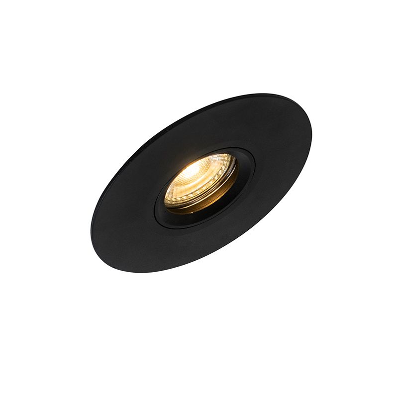 Smart inbouwspot zwart incl. Wifi GU10 50mm - Buco