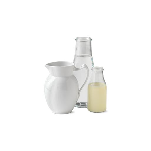 Royal Copenhagen Hvid Riflet Kande, Hvid, 1,7 L
