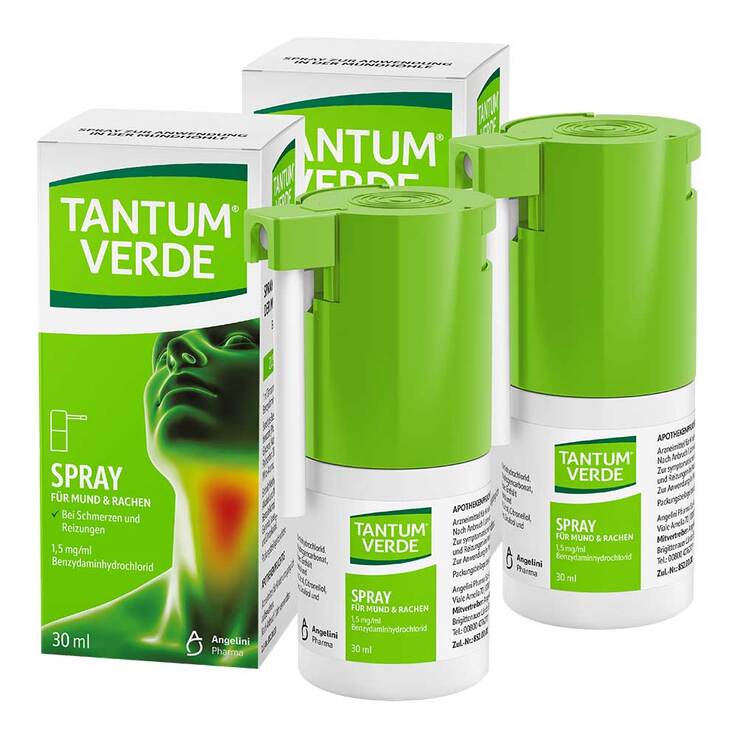 Tantum Verde 1,5 mg/ml Spray zur Anwendung in der Mundhöhle, 2x30 ml
