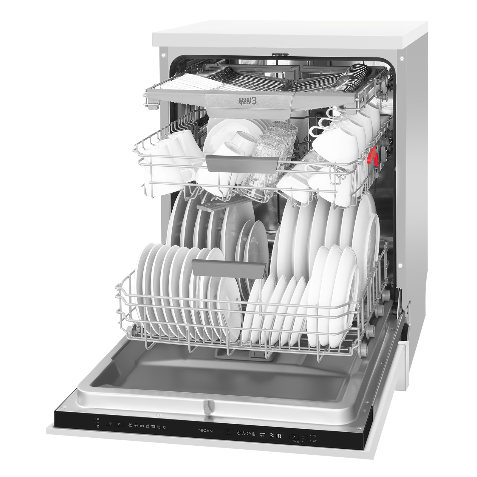 MICAN Einbau-Geschirrspüler 50650 - vollintegriert - 60 cm - D
